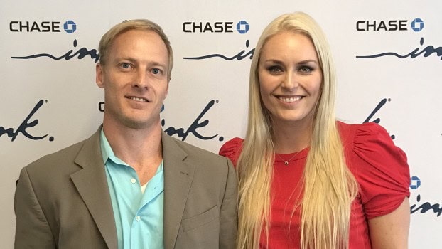 Jeff Hopp with Olympic champion Lindsey Vonn